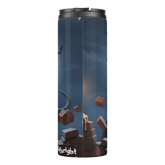 Bouteilles Isothermes Halloween T-Rex Witch Hat Bats (Dos)