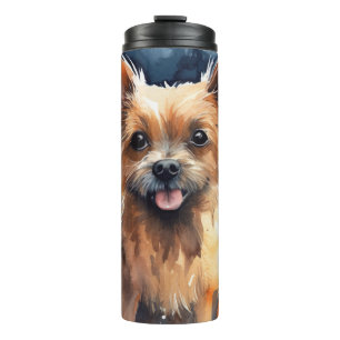 Bouteilles Isothermes Halloween Terrier Australien Avec Peur Citrouille