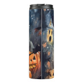 Bouteilles Isothermes Halloween Terrier Australien Avec Peur Citrouille (Dos)