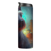 Bouteilles Isothermes Halloween Terrier écossais avec la peur Citrouille (Tourné sur la droite)