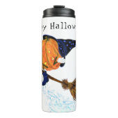 Bouteilles Isothermes Halloween Tumbler Thermal Sorcier Citrouille Volan (Devant)