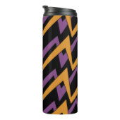 Bouteilles Isothermes Halloween Zig Zags Orange Purple (Tourné sur la droite)