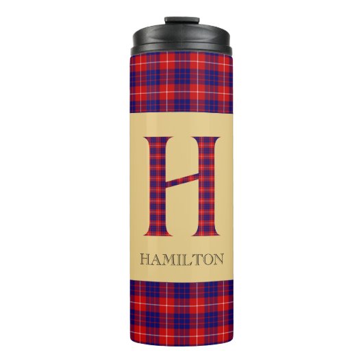 Bouteilles Isothermes Hamilton Tartan Monogramme H (Devant)