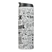 Bouteilles Isothermes hand draw doodle school element (Tourné sur la droite)