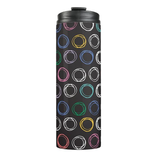 Bouteilles Isothermes Hand drawn pattern with brushed lines seamless pat (Devant)