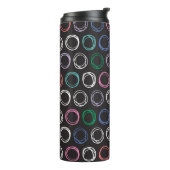 Bouteilles Isothermes Hand drawn pattern with brushed lines seamless pat (Tourné sur la gauche)