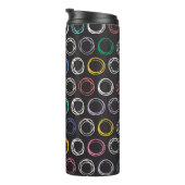 Bouteilles Isothermes Hand drawn pattern with brushed lines seamless pat (Tourné sur la droite)