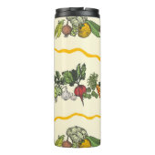Bouteilles Isothermes Hand drawn seamless pattern of natural vegetables  (Dos)