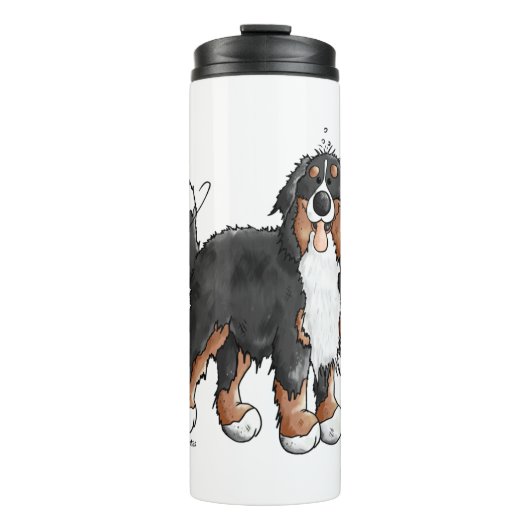 Bouteilles Isothermes Happy Bernese Mountain Dog - Comic - Chiens - Cart (Devant)