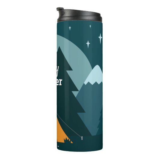Bouteilles Isothermes Happy Camper Tent and Mountains (Tourné sur la droite)