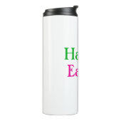 Bouteilles Isothermes Happy easter boho vert rose enfants ajouter nom ti (Tourné sur la gauche)