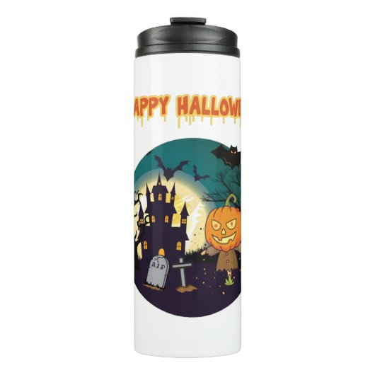 Bouteilles Isothermes Happy Halloween (Devant)