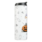 Bouteilles Isothermes Happy Halloween chat et citrouille (Tourné sur la gauche)