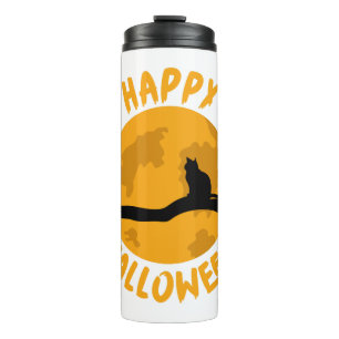 Bouteilles Isothermes Happy Halloween Chat noir Halloween