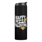 Bouteilles Isothermes Happy Pizza Valentine Funny Pizza Love Design (Tourné sur la gauche)