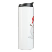 Bouteilles Isothermes Happy Snowman in a Santa Hat (Tourné sur la gauche)