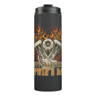 Bouteilles Isothermes Happy V-Twin's Day, Anti Valentine, Chopper Lovers