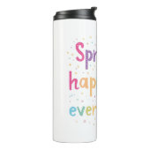 Bouteilles Isothermes Happy Vibes Sprinkle Happiness Confetti Art (Tourné sur la gauche)