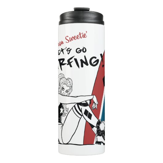 Bouteilles Isothermes Harley Quinn - Allons surfer (Devant)