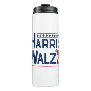 Bouteilles Isothermes Harris et Walz 2024 Election Pairing