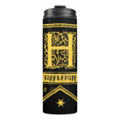 Bouteilles Isothermes Harry Potter | Bannière Monogramme Hufflepuff (Devant)