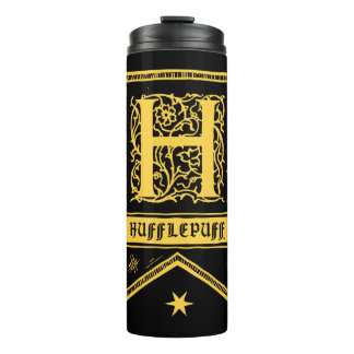 Bouteilles Isothermes Harry Potter | Bannière Monogramme Hufflepuff