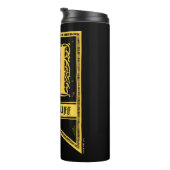 Bouteilles Isothermes Harry Potter | Bannière Monogramme Hufflepuff (Tourné sur la droite)