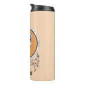 Bouteilles Isothermes HARRY POTTER™ | Délicat croquis HUFLEPUFF™ Crest (Tourné sur la droite)