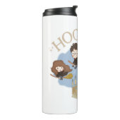Bouteilles Isothermes HARRY POTTER™, Hermione & Ron Fly Over HOGWARTS™ (Tourné sur la gauche)