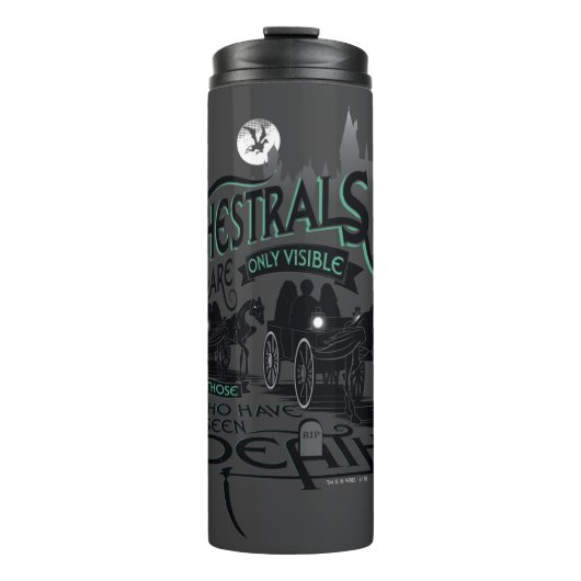 Bouteilles Isothermes Harry Potter | Thestrals Typography Graphic (Devant)