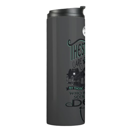 Bouteilles Isothermes Harry Potter | Thestrals Typography Graphic (Tourné sur la gauche)