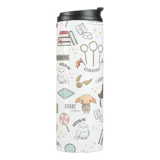 Bouteilles Isothermes HARRY POTTER™ Tiny Magic Pattern (Tourné sur la gauche)