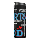 Bouteilles Isothermes Hearts Troubled Trust In God (Tourné sur la droite)