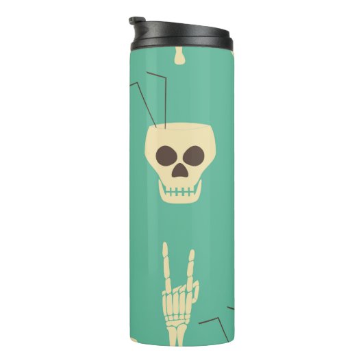 Bouteilles Isothermes Hell Party : Skeleton Halloween Design (Tourné sur la droite)