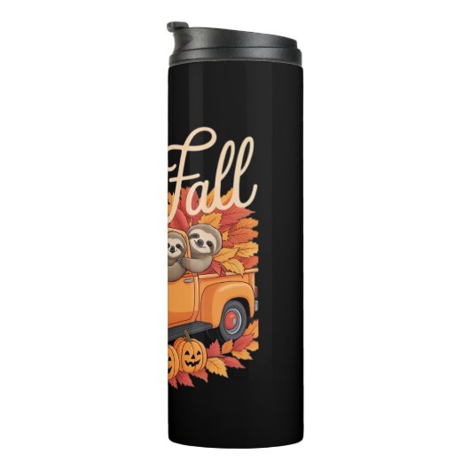Bouteilles Isothermes Hello Fall Funny Sloth Halloween pumkin Classic T- (Tourné sur la droite)