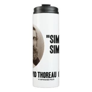Bouteilles Isothermes Henry David Thoreau Simplifier la soumission