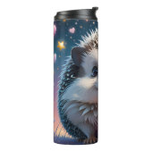 Bouteilles Isothermes Hérisson adorable avec étoiles et coeurs (Tourné sur la gauche)