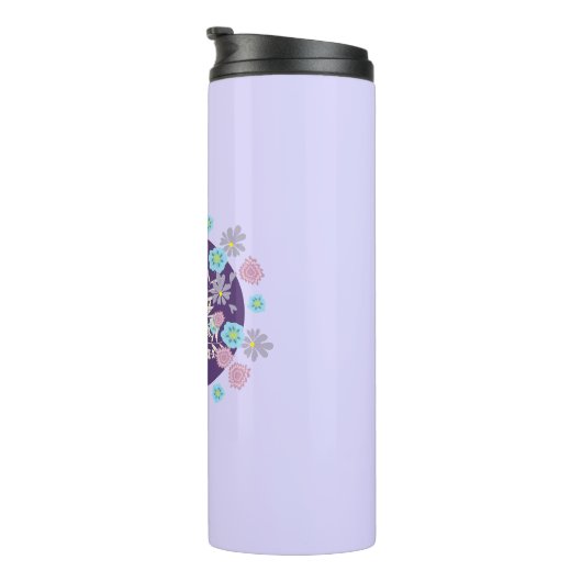 Bouteilles Isothermes Hérisson et fleurs (Tourné sur la droite)