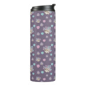 Bouteilles Isothermes hérisson et fleurs motif (Tourné sur la gauche)