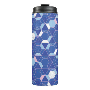 Bouteilles Isothermes Hexagons, triangles : motif abstrait géométrique.