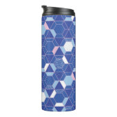 Bouteilles Isothermes Hexagons, triangles : motif abstrait géométrique. (Tourné sur la droite)