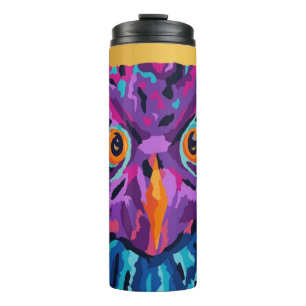 Bouteilles Isothermes Hibou abstrait