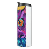 Bouteilles Isothermes Hibou abstrait (Tourné sur la droite)