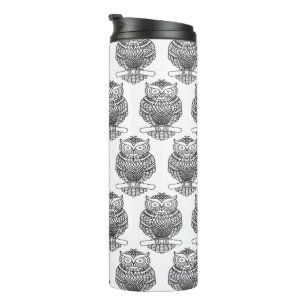 Bouteilles Isothermes Hibou (blanc) - Tumbler thermique