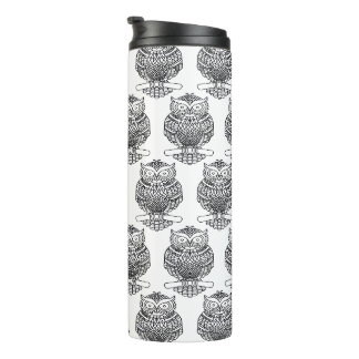 Bouteilles Isothermes Hibou (blanc) - Tumbler thermique