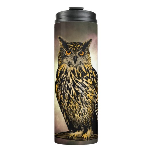 Bouteilles Isothermes hibou de l'aigle (Devant)