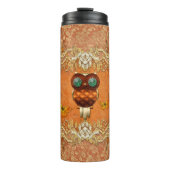 Bouteilles Isothermes Hibou mignon de steampunk (Devant)