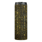 Bouteilles Isothermes Hiéroglyphes antiques égyptiens d'or de monogramme (Dos)