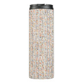 Bouteilles Isothermes hiéroglyphes de l'ancienne égypte motif histo (Dos)