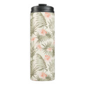 Bouteilles Isothermes Hisbiscus Tropical Palm Tree Motif (Devant)